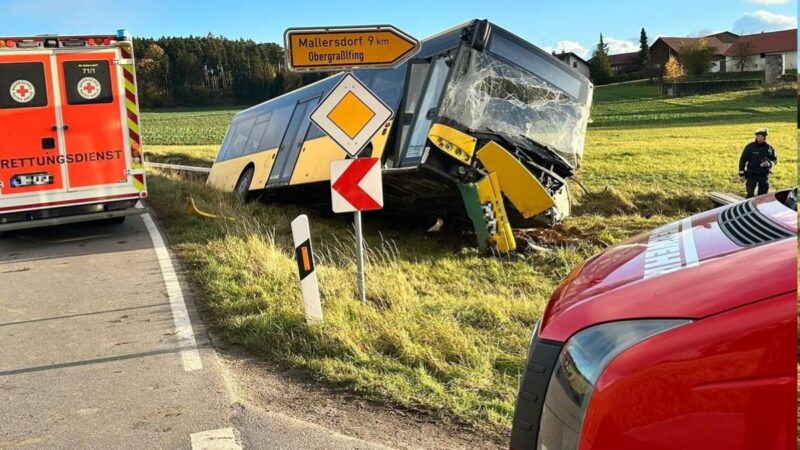Accident Autobuz Scolar Bavaria 2