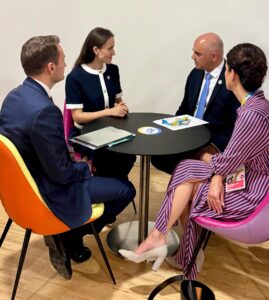 Întrevederea ministrului afacerilor externe oana Țoiu cu secretarul general al consiliului europei, alain berset (1)