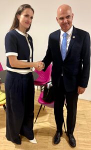 Întrevederea ministrului afacerilor externe oana Țoiu cu secretarul general al consiliului europei, alain berset (2)