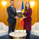 Primirea de către secretarul de stat Clara Staicu a ambasadorului agreat al Republicii Libaneze, Ali El Saleh, pentru prezentarea copiilor scrisorilor de acreditare