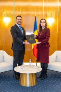 Primirea de către secretarul de stat Clara Staicu a ambasadorului agreat al Republicii Libaneze, Ali El Saleh, pentru prezentarea copiilor scrisorilor de acreditare